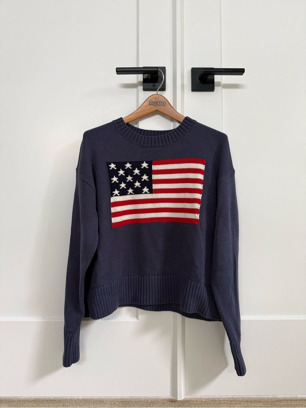 NWT Old Navy American flag sweater, blue XS